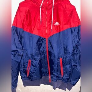 Nike Red and blue windbreaker